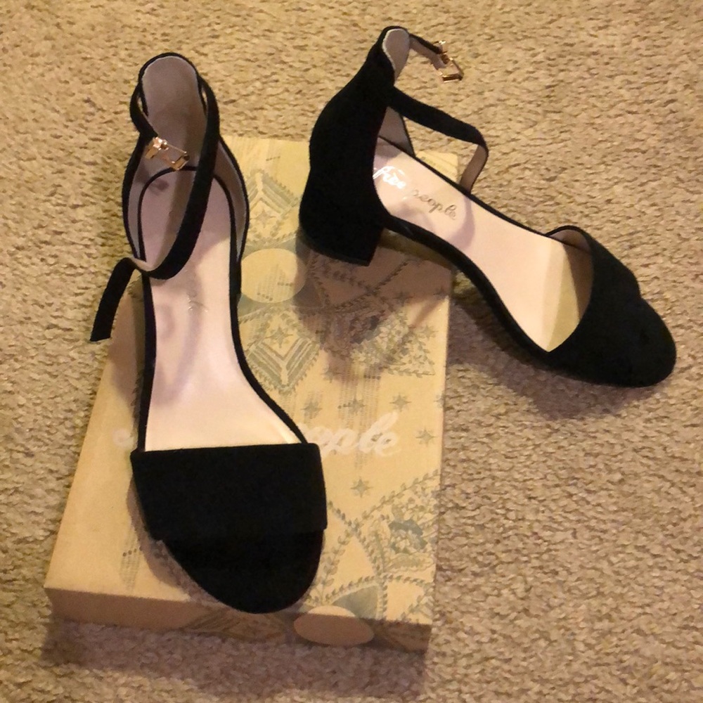 Free People Block Heel with ankle strap